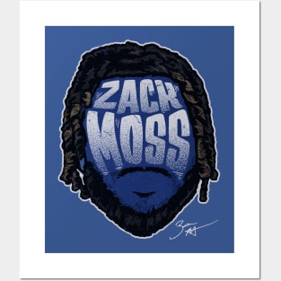 Zack Moss Indianapolis Player Silhouette Posters and Art